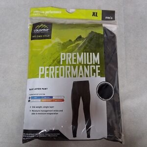 ColdPruf Base Layer Pant Men's XL Black New in Package